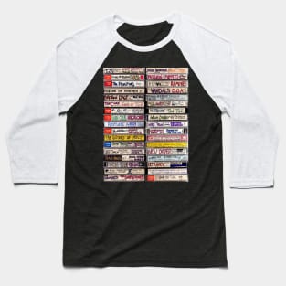 80s Rock Band Music Cassette Tapes Baseball T-Shirt